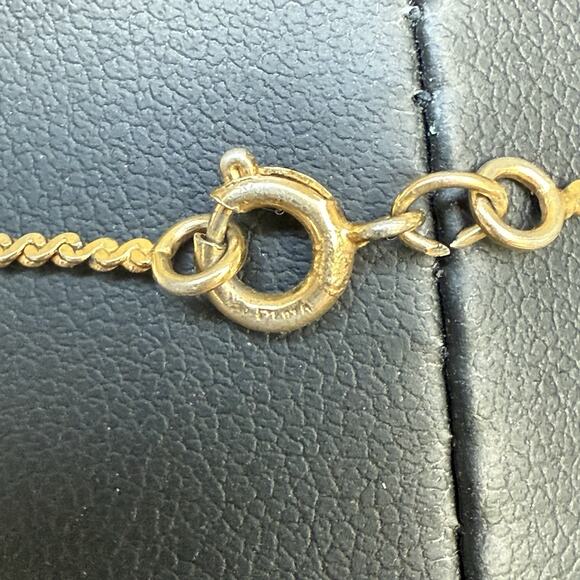 Aurora Borealis Rainbow Etched Cross Faceted Pendant 15” Necklace Vintage - Picture 4 of 6